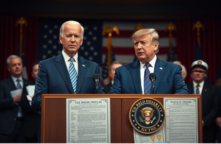 Placing Biden and Trump Tax…